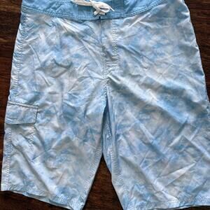 American Tall Men's Swim Trunks Mesh Lining Board Shorts Size 38 Extra Tall